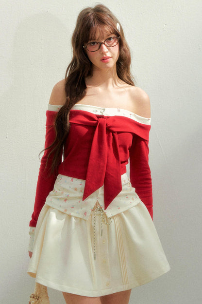 Cherry Tie Up Top