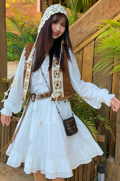 Lace Pure Sleeve Dress