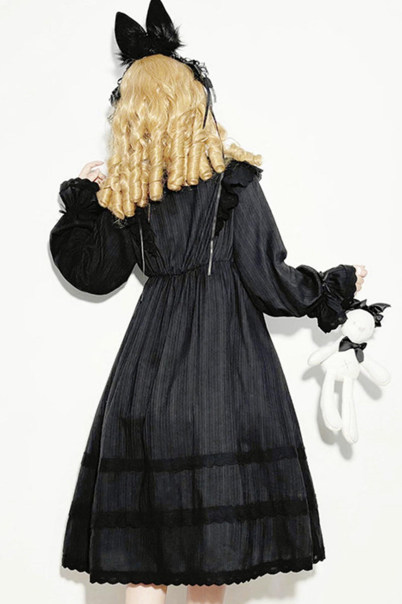 Lace Ribbon Gothic Princess Dress