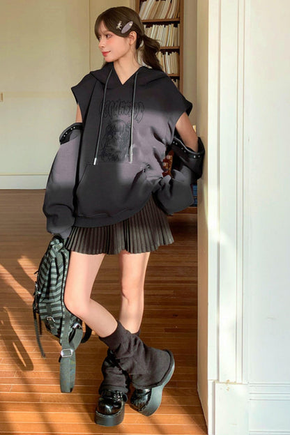 Sweet Dark Cut Hooded Top