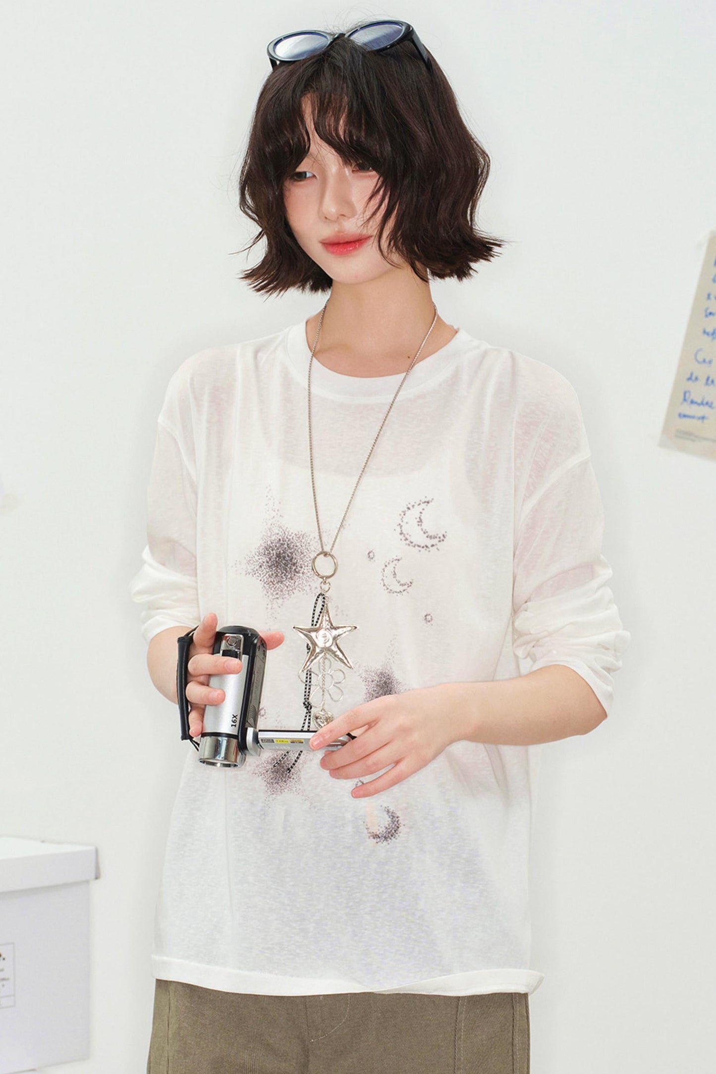 Sheer Moon Design Top