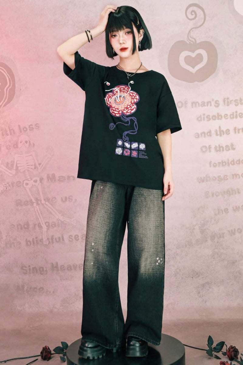 King Flower Cotton Top