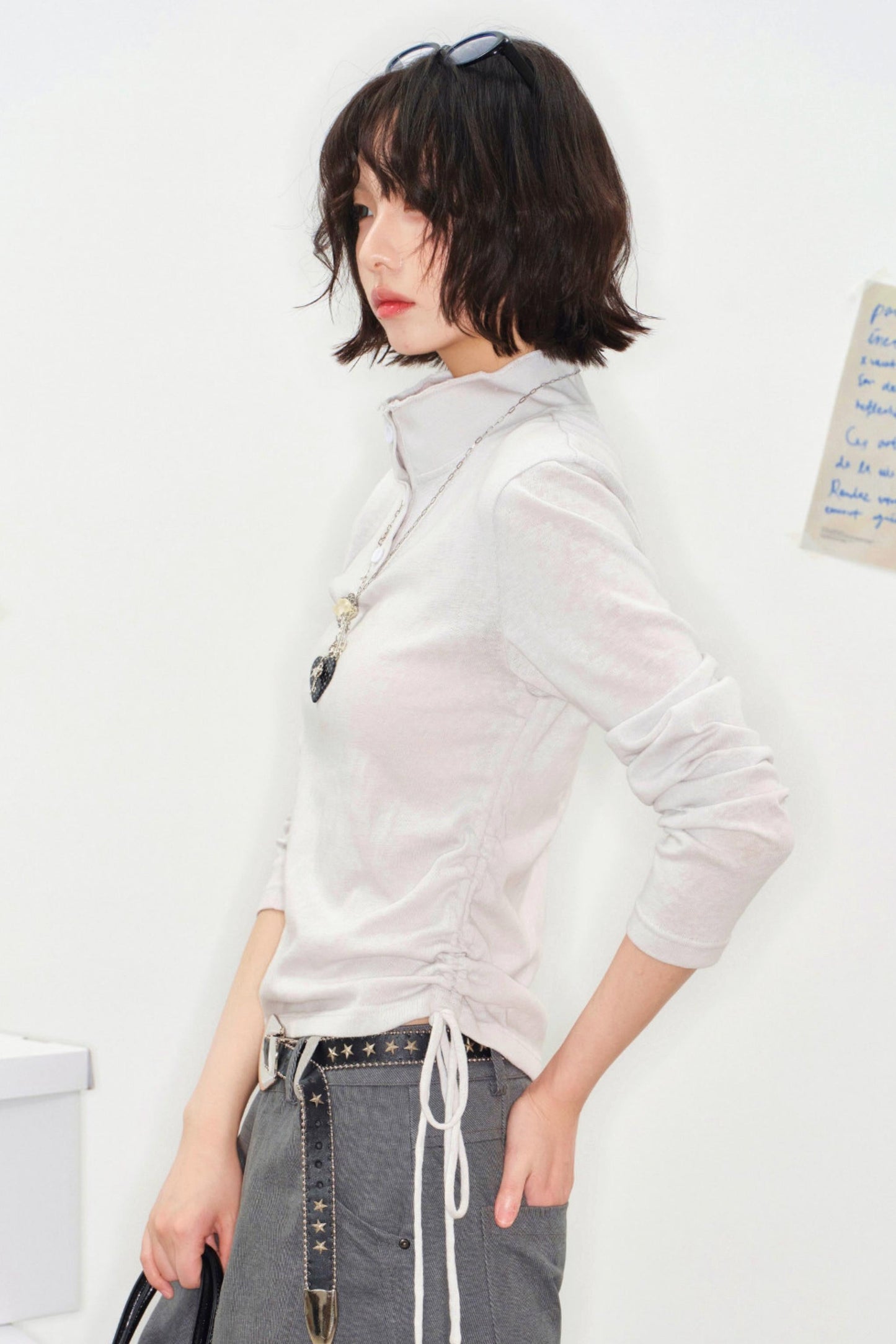 Ripple Drawstring Top