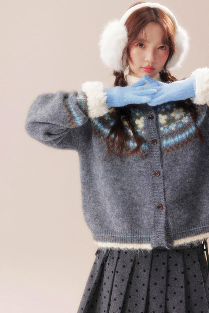 Island Bubble Fair Isle Cardigan