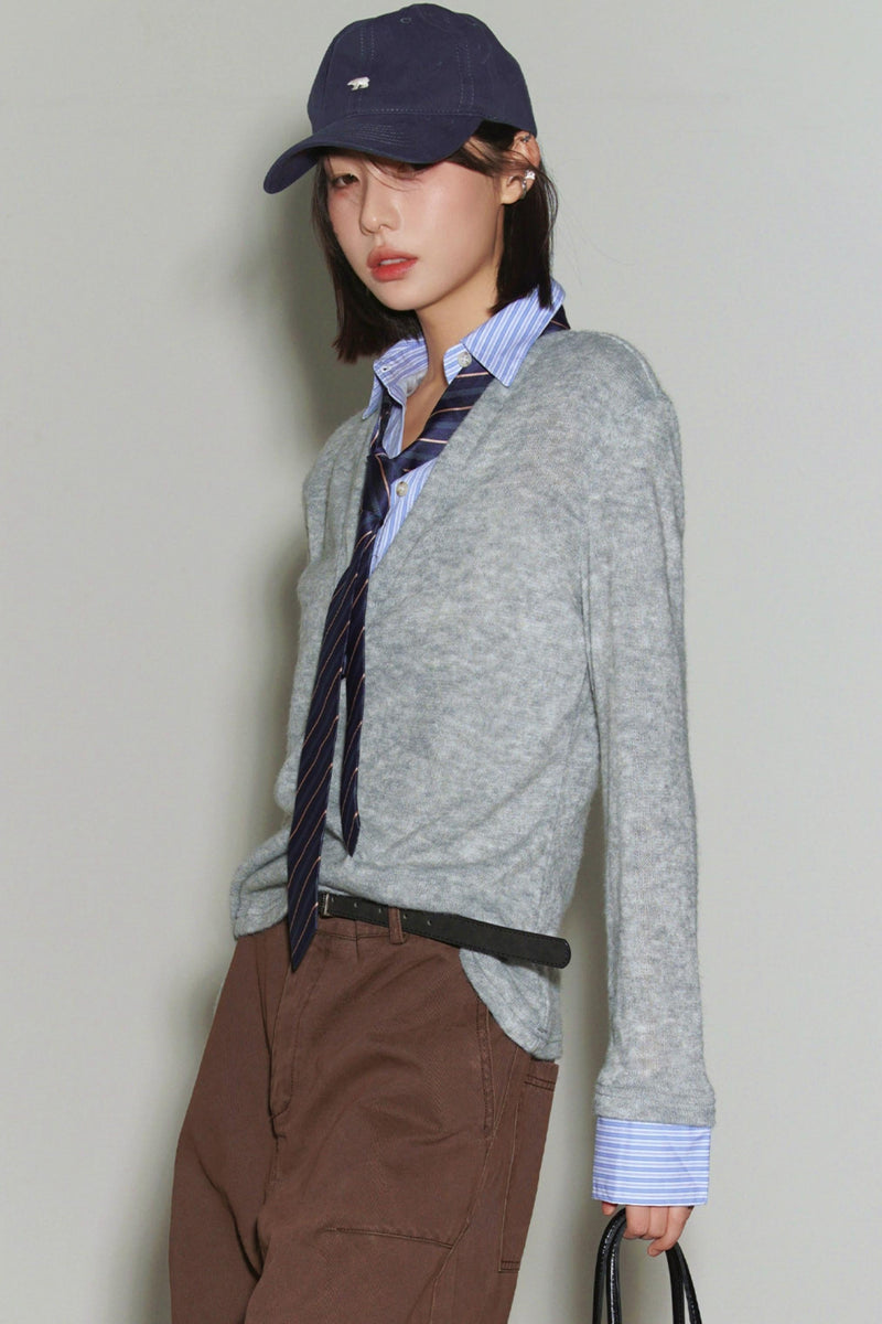 Preppy Knit Sweater Top