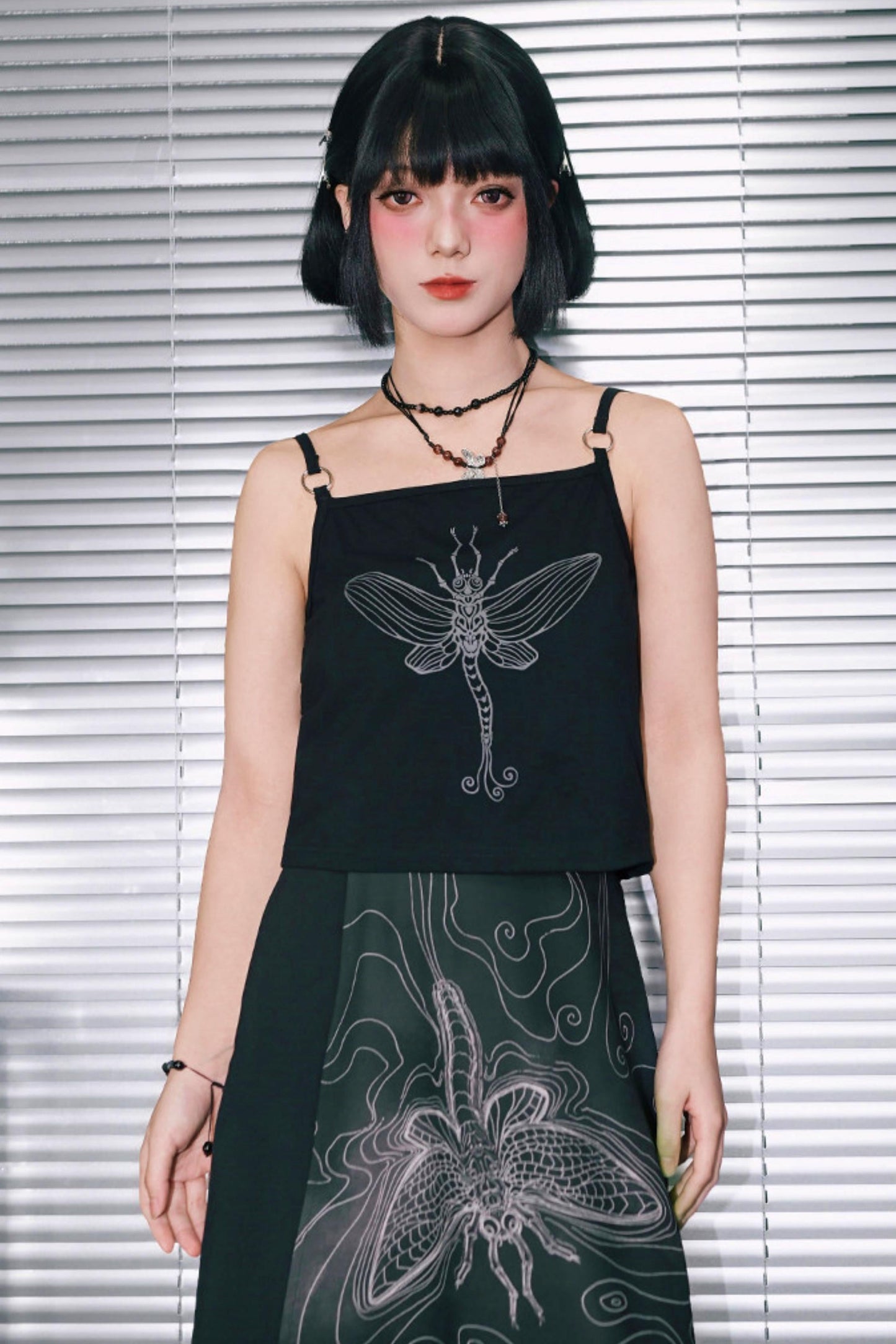 Short Sleeve Eternity Print Top