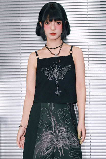 Short Sleeve Eternity Print Top