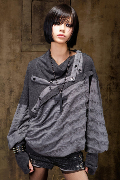 Stacked Color Batwing Top