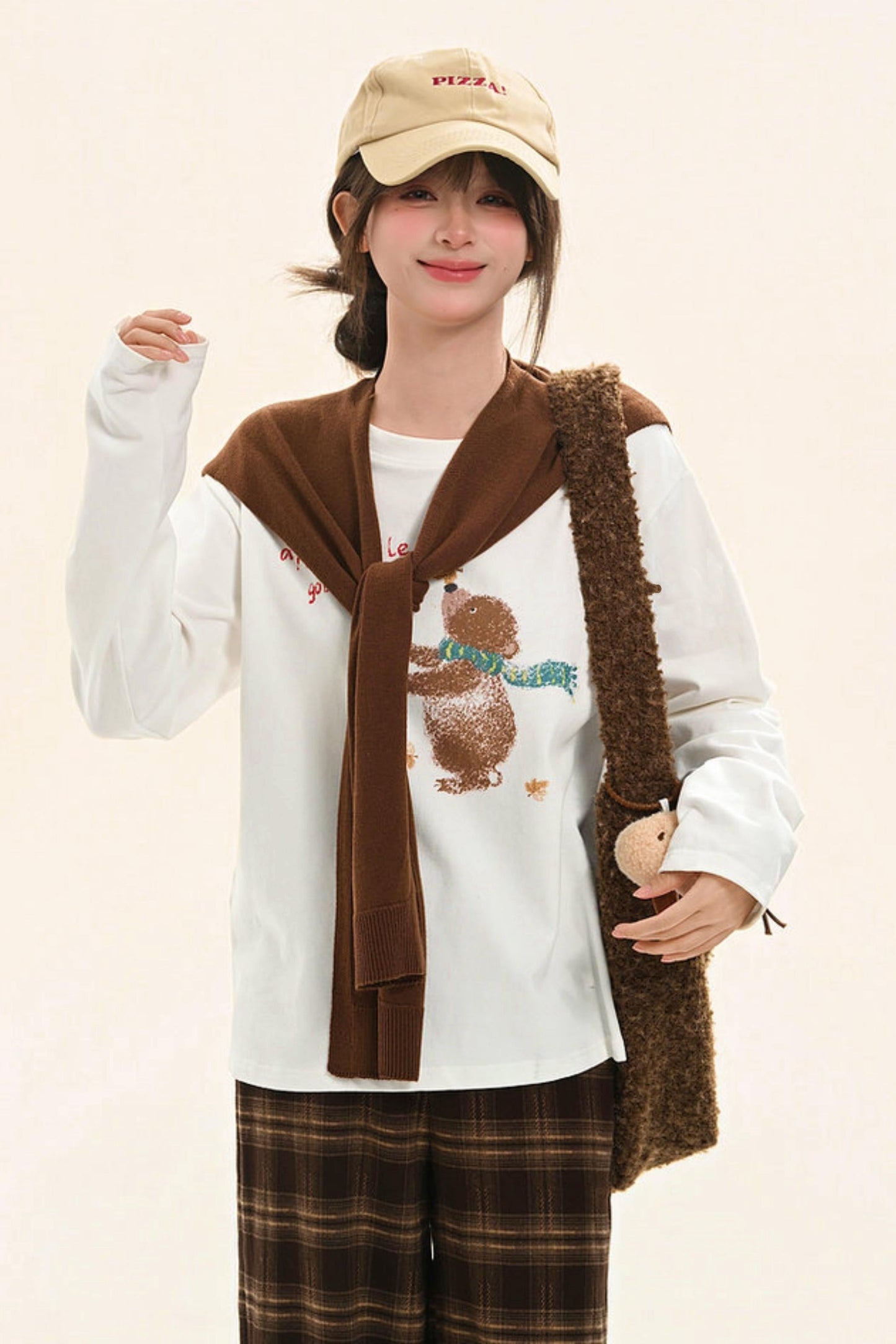 Sweet Bear Print Top