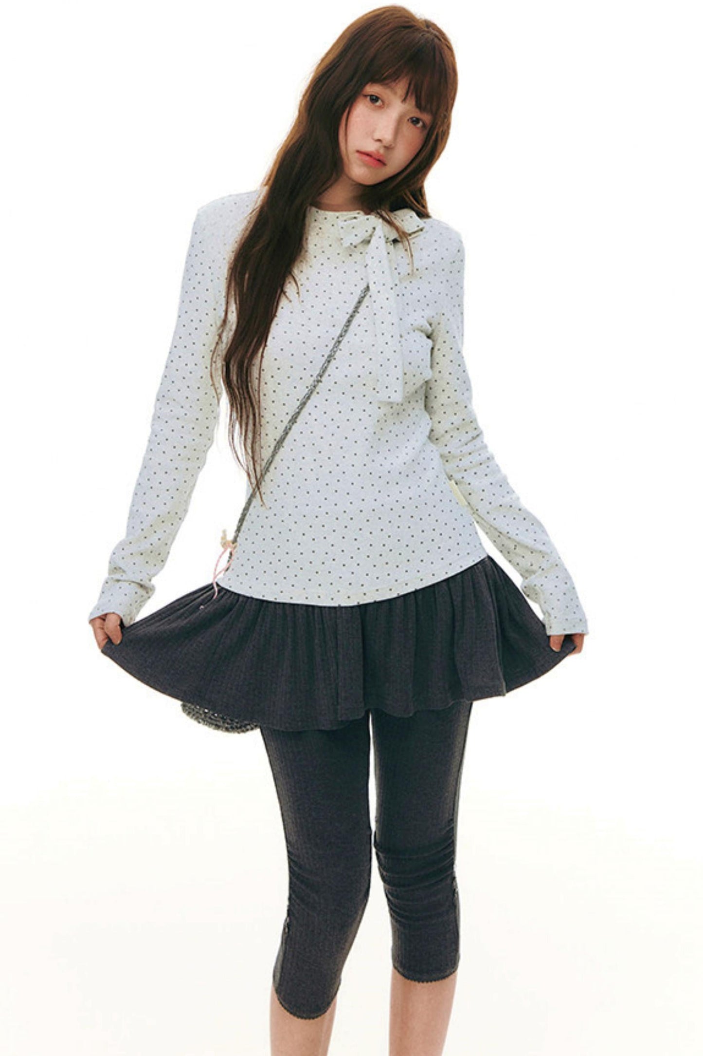 Star Tie-neck Slim Fit Top