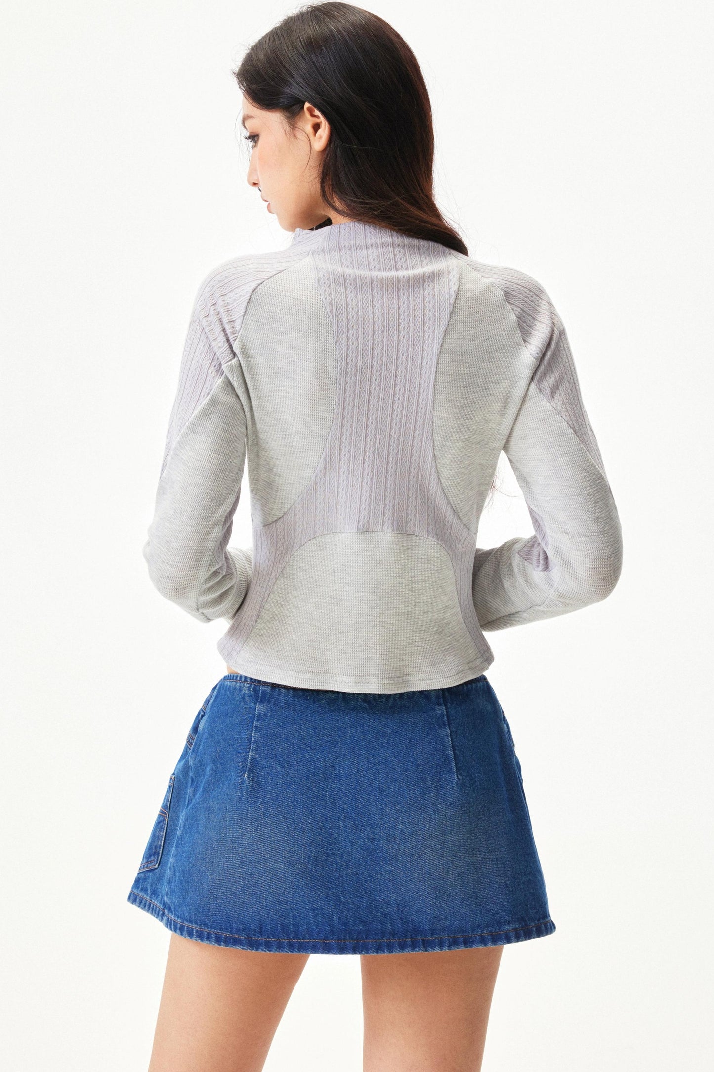Spicy Waffle Patchwork Top