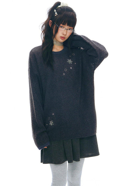 Six Point Star Knit Sweater