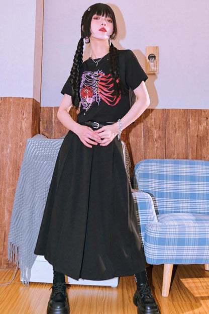 Dark Printed Top