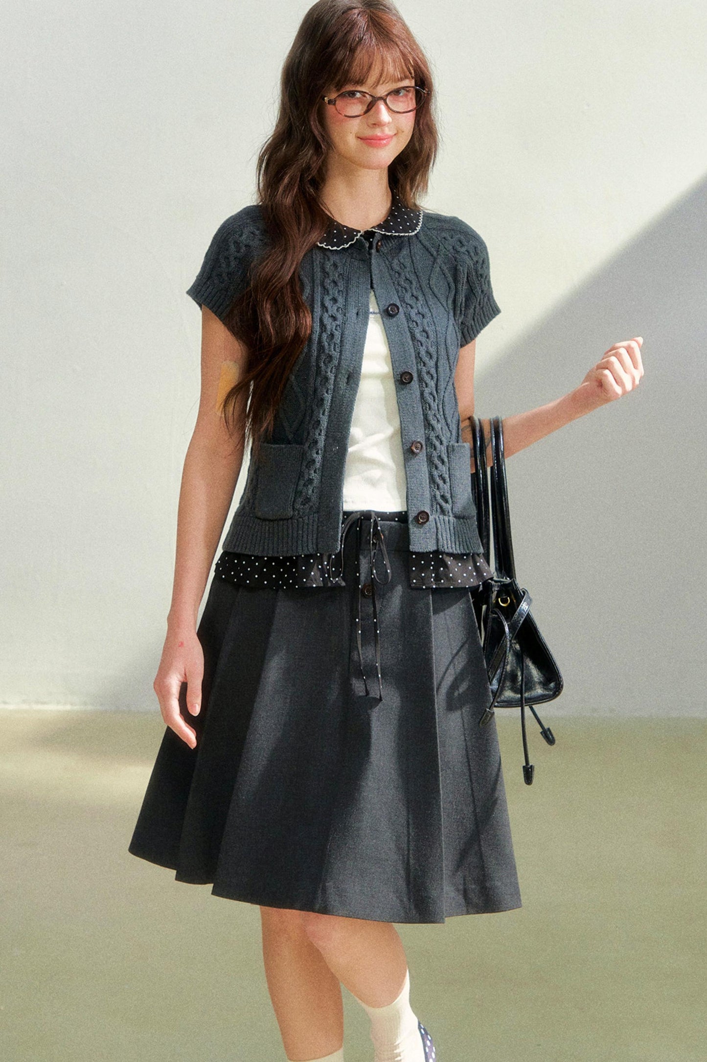 College Style Knit Top