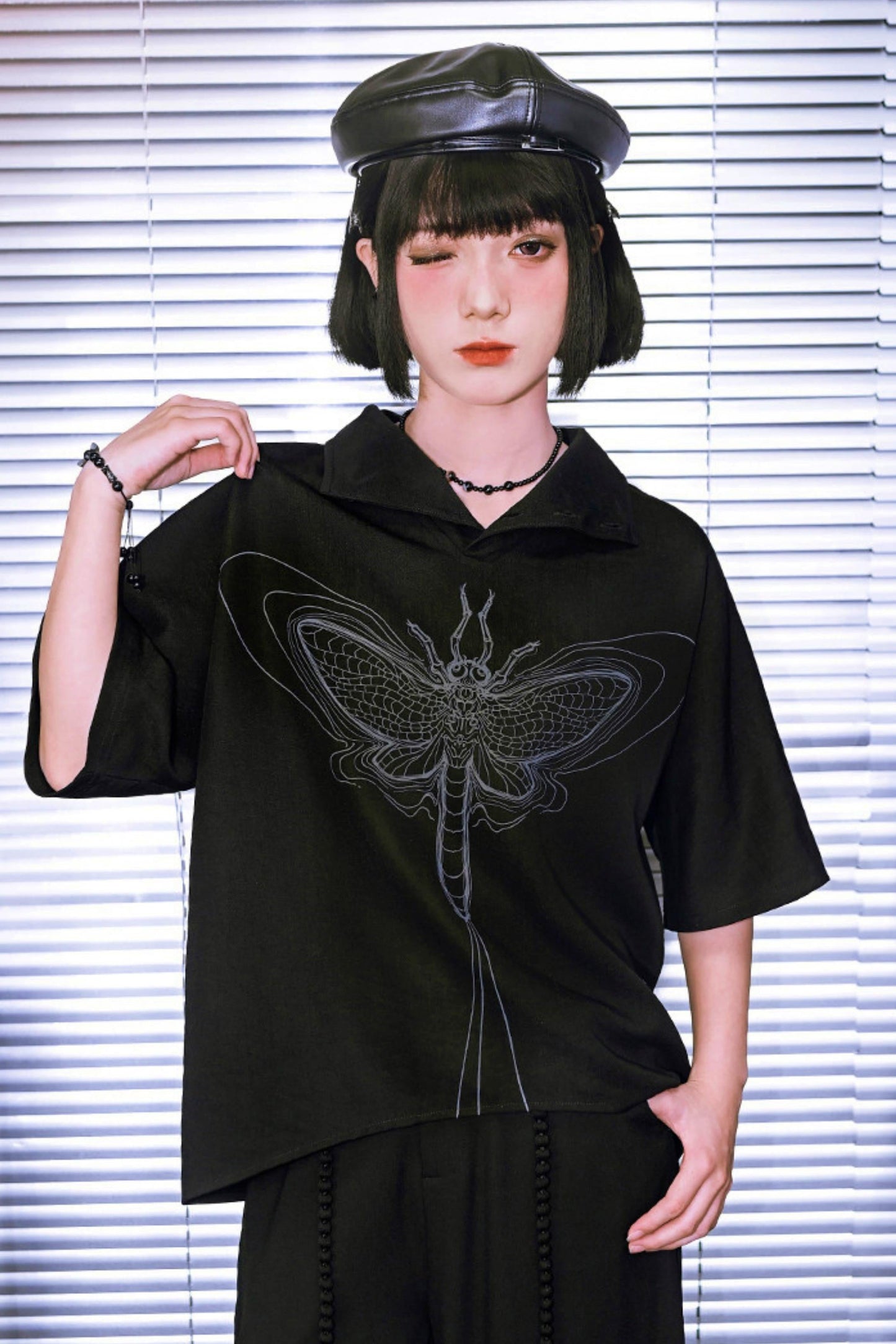 Eternity Printed Mid-sleeve Top