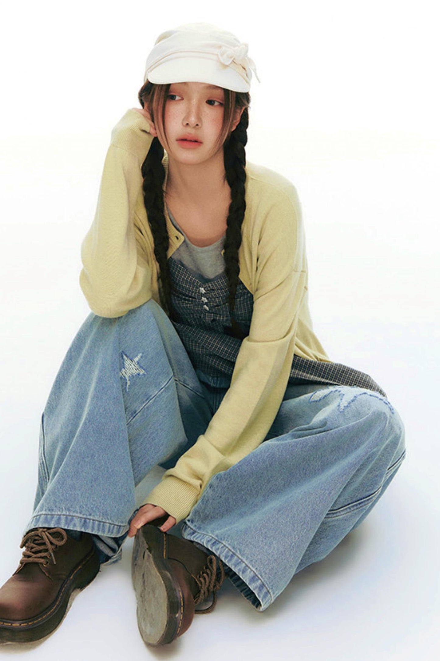 Drawstring Knit Cardigan