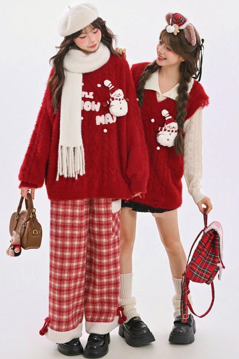 Sweet Winter Knit Vest + Sweater