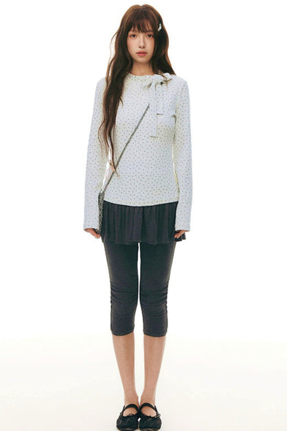 Star Tie-neck Slim Fit Top