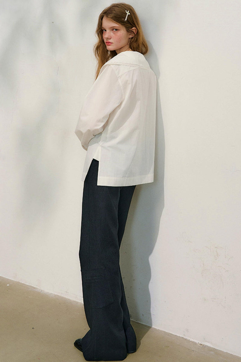 French Sailor Collar Blouse