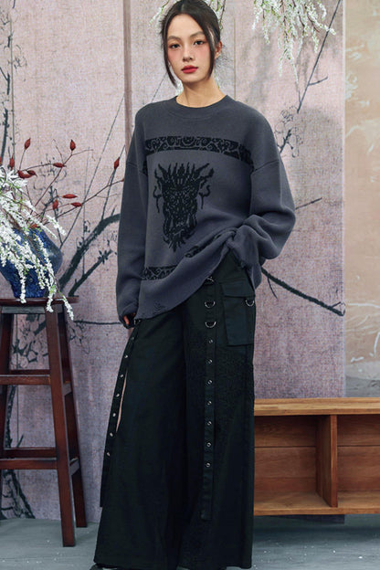 Dragon Shadow Knitted Sweater