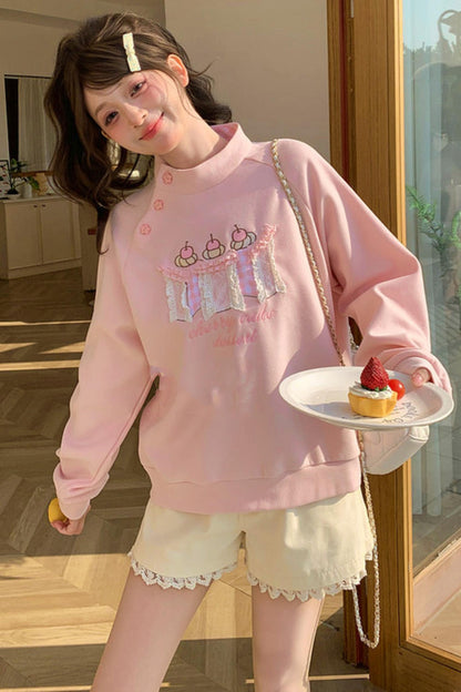 Sweet Forest Girl Loose Sweatshirt