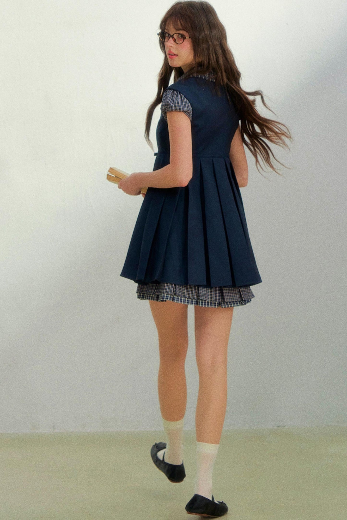 College Short Sleeve Dress