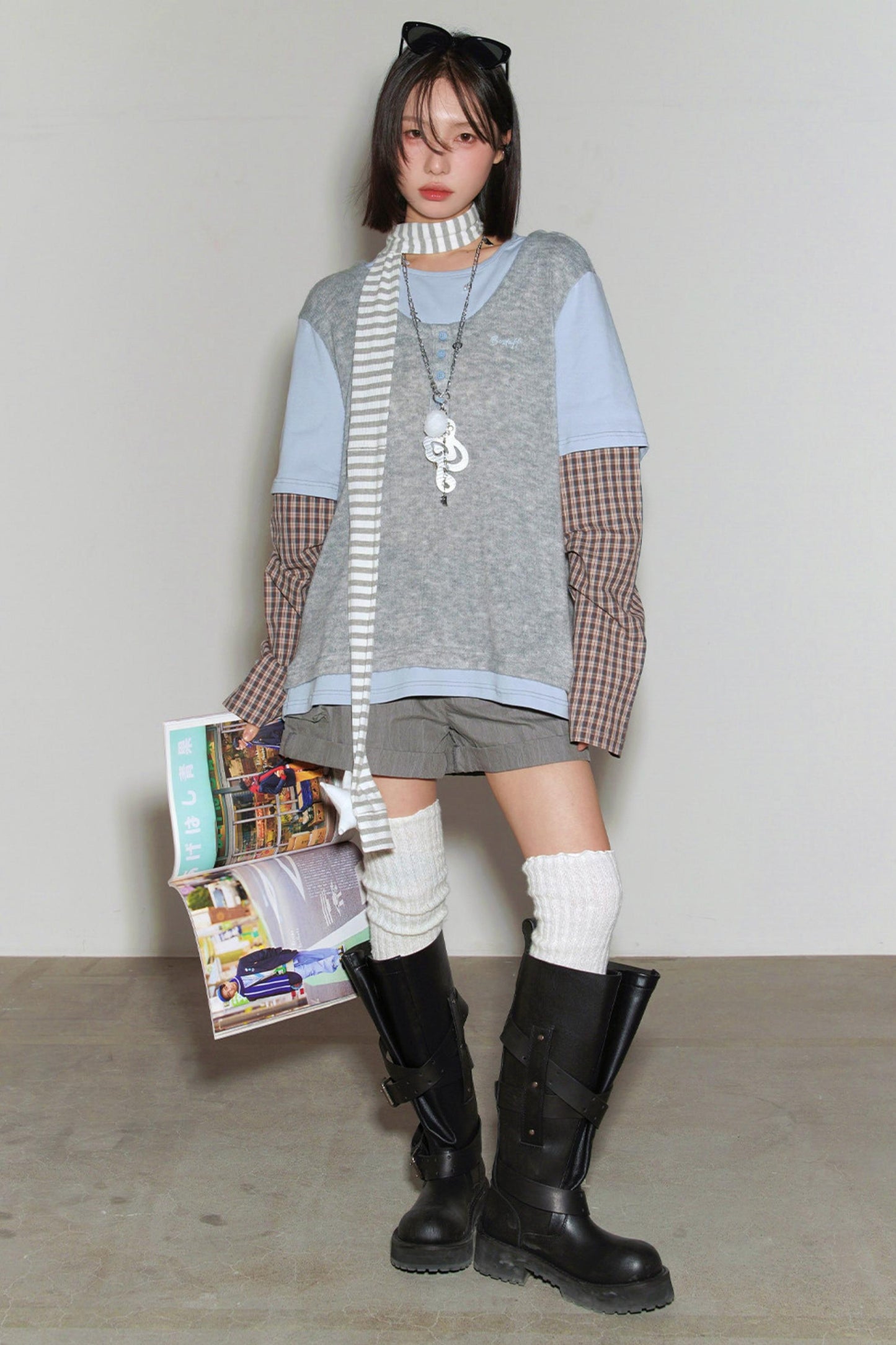 Gravity Patchwork Color Block Top