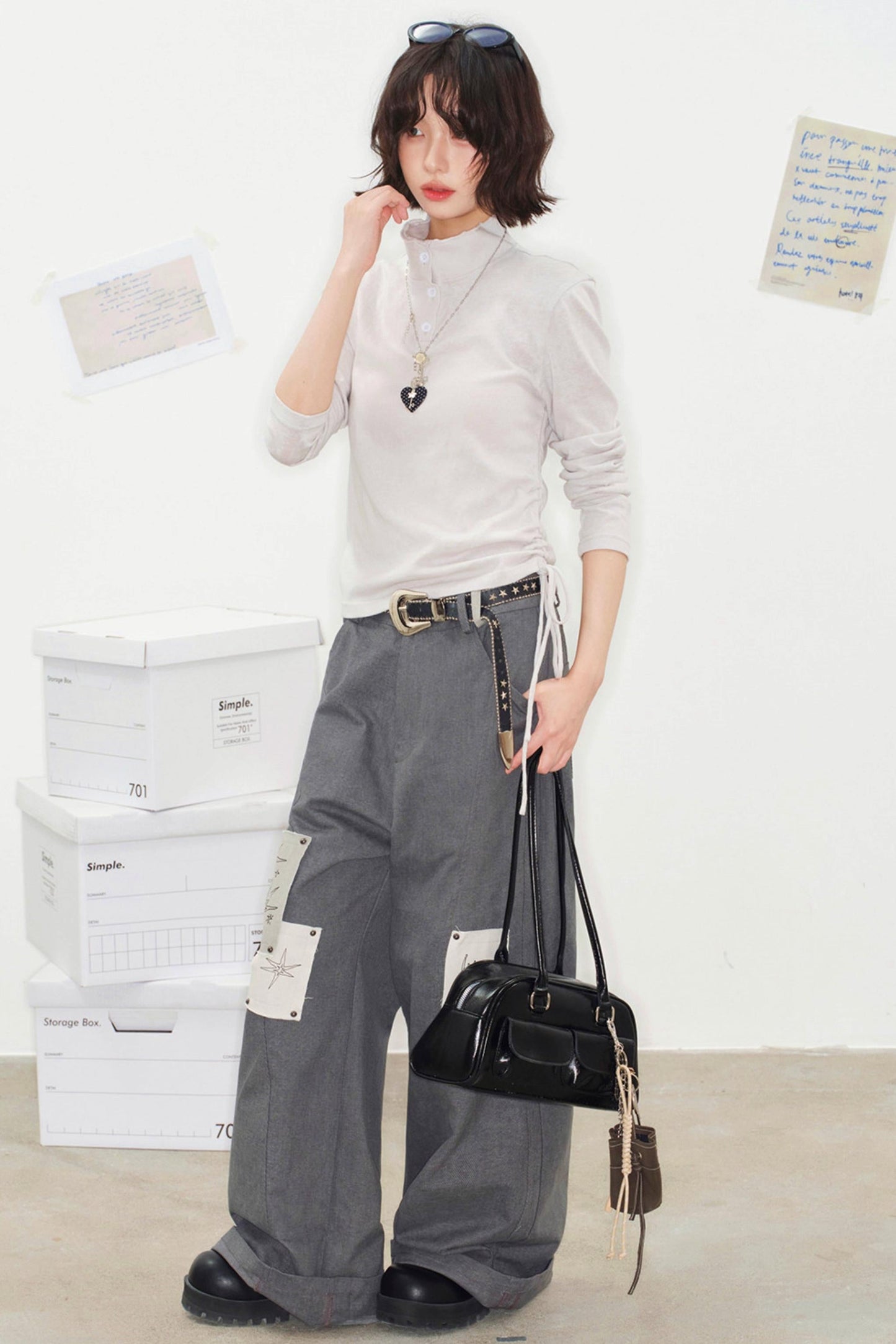 Ripple Drawstring Top