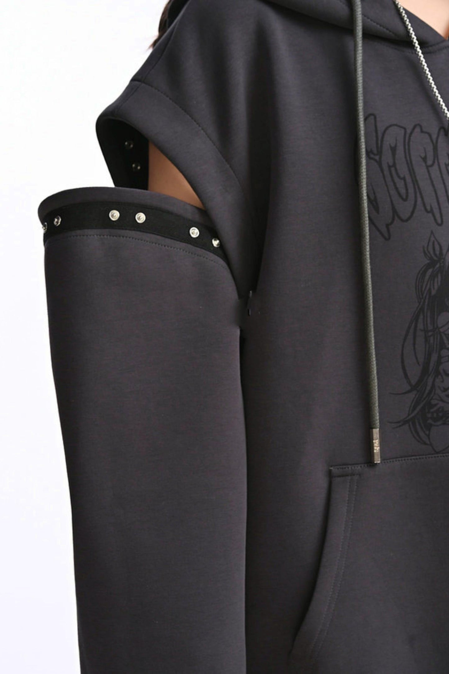 Sweet Dark Cut Hooded Top