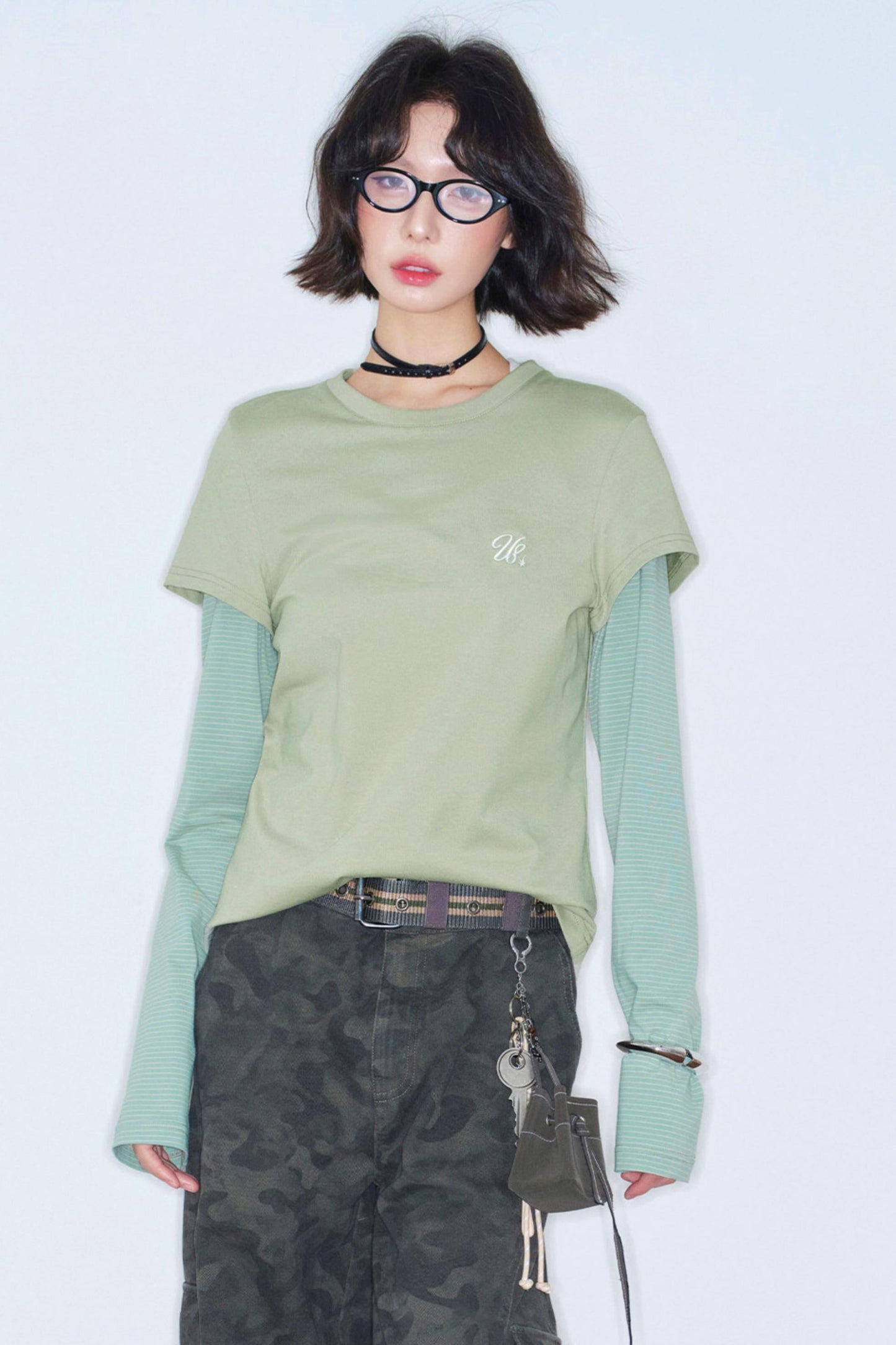 Color Blocked Long Sleeve Top