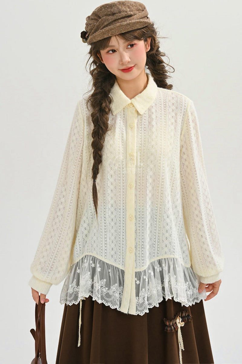 Lace Patchwork Blouse
