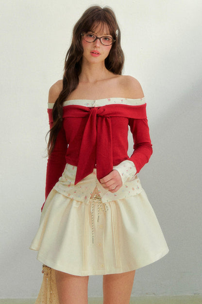Cherry Tie Up Top