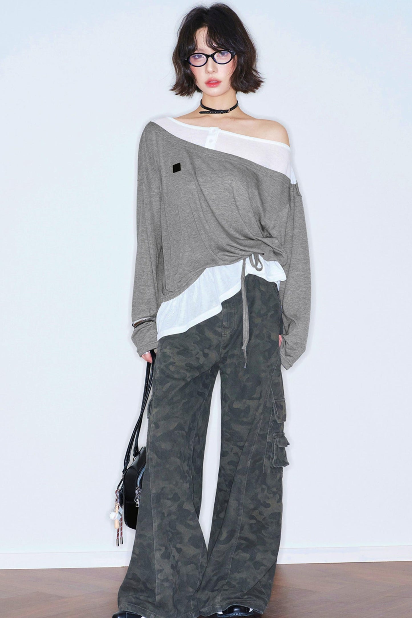 Asymmetrical Off Shoulder Top