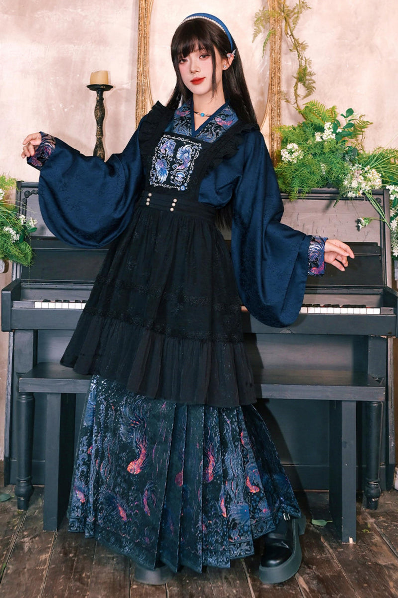 Gold Woven Hanfu Blouse