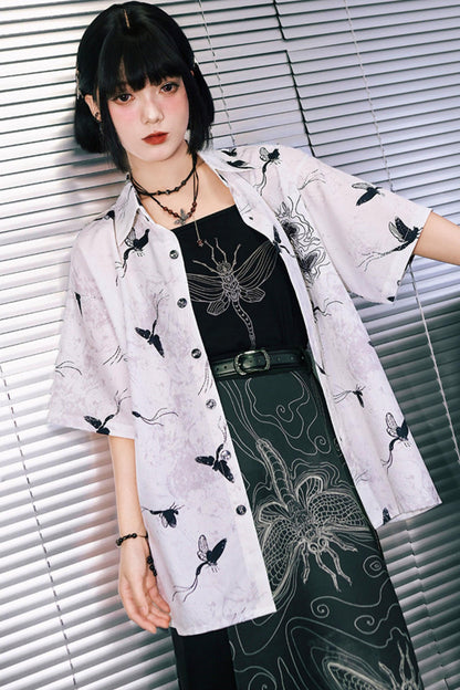 Short Sleeve Eternity Print Top
