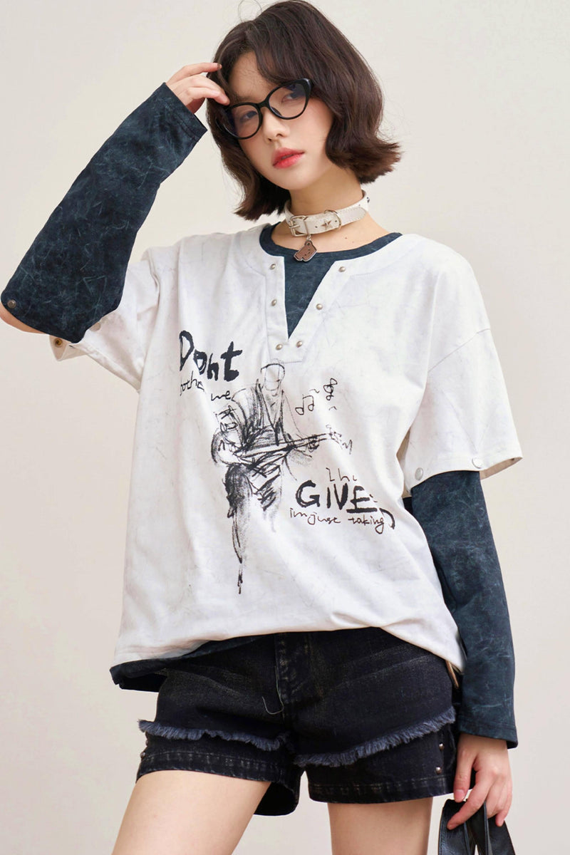 Rockin' Mode Loose Tops