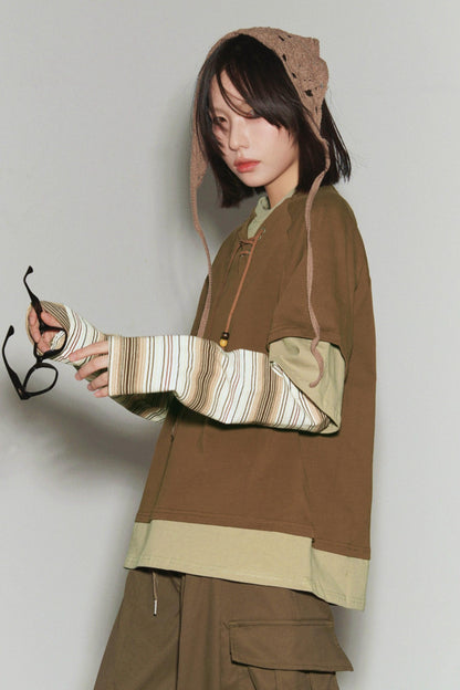 Gravity Patchwork Color Block Top