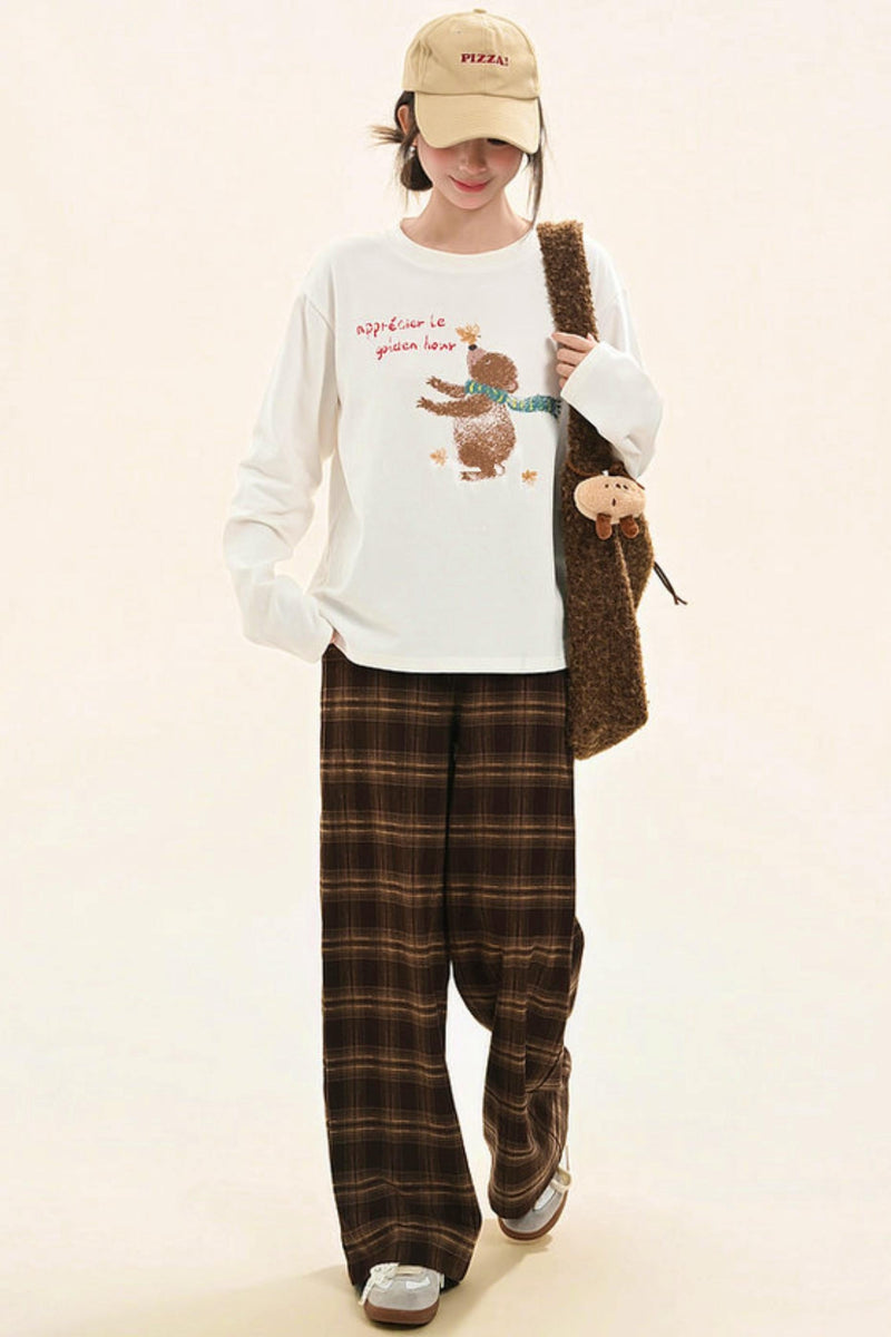 Sweet Bear Print Top
