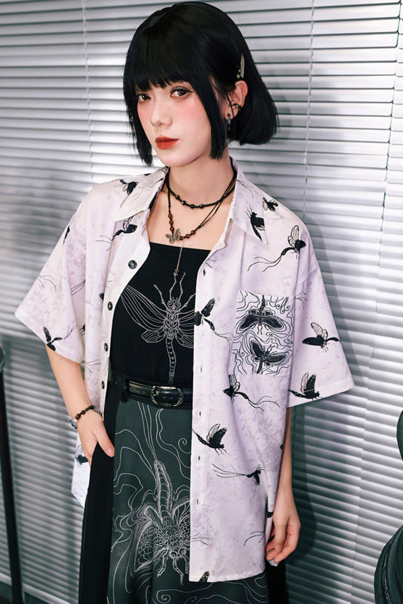 Short Sleeve Eternity Print Top