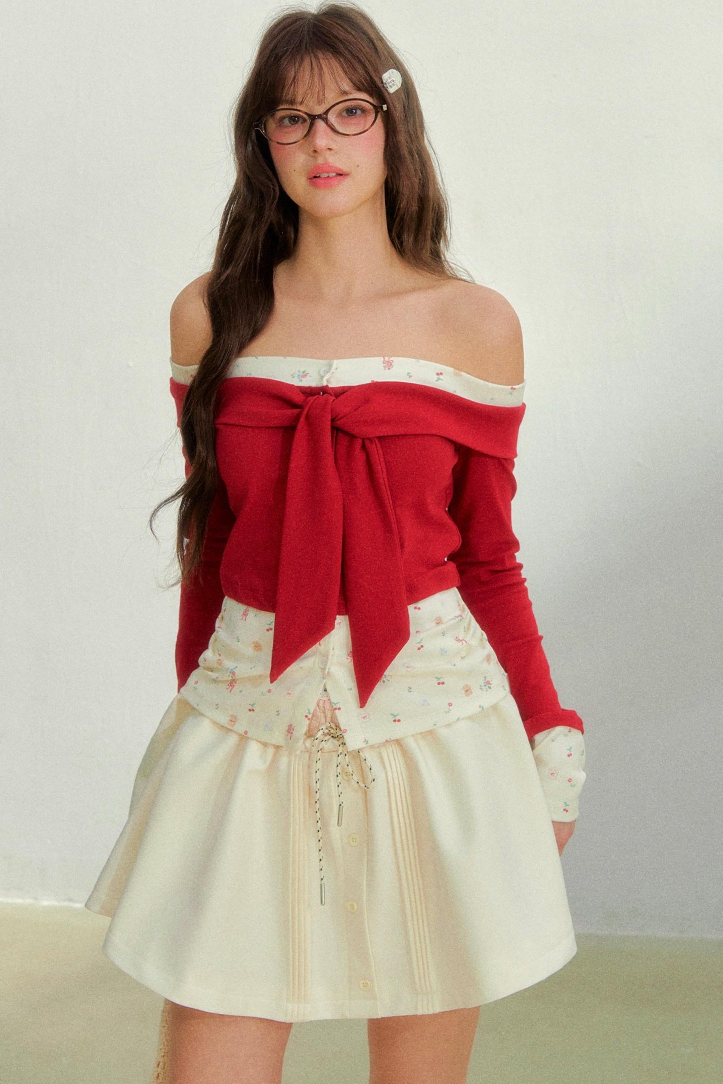 Cherry Tie Up Top