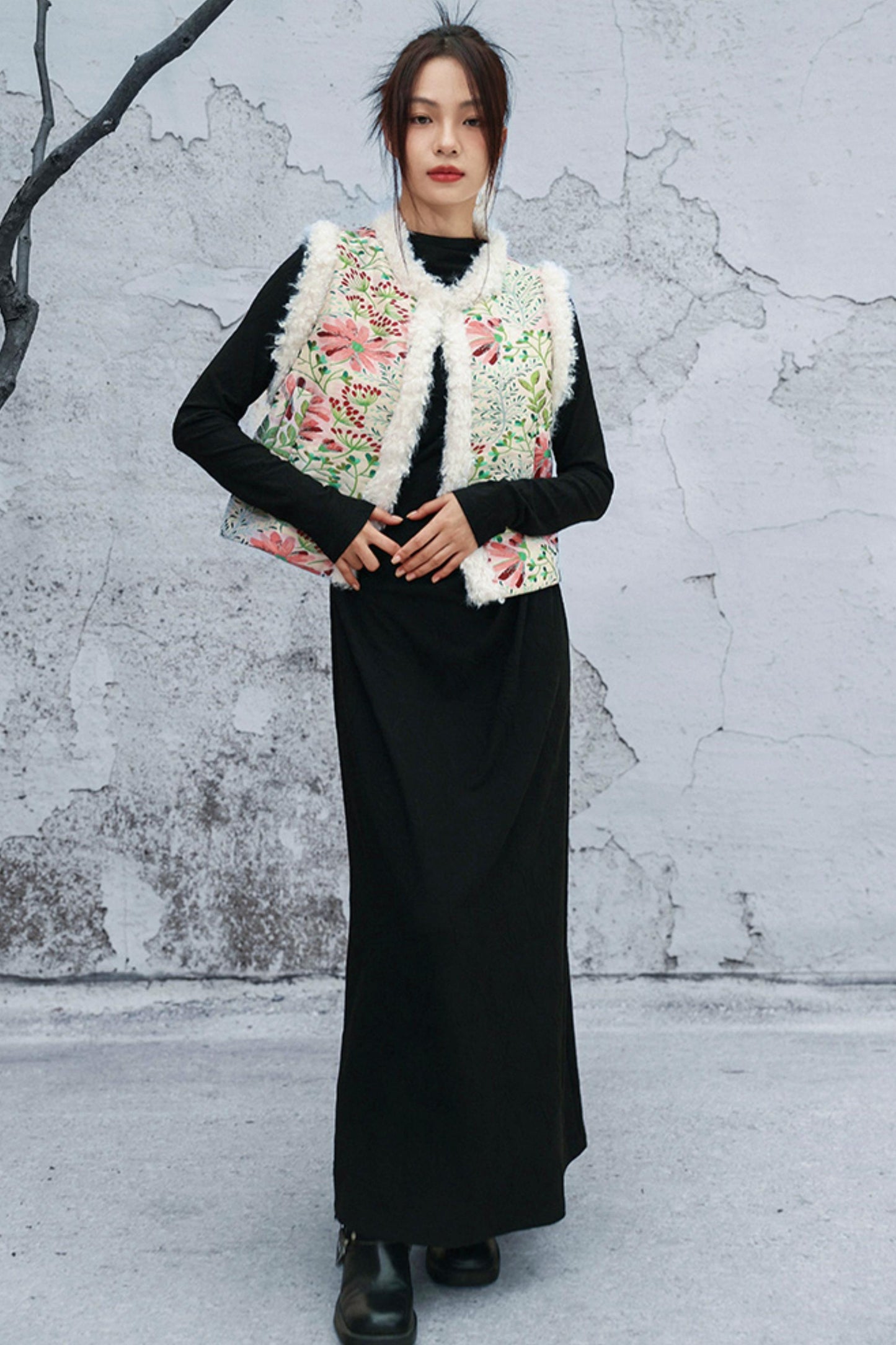 Black Knit Mode Dress