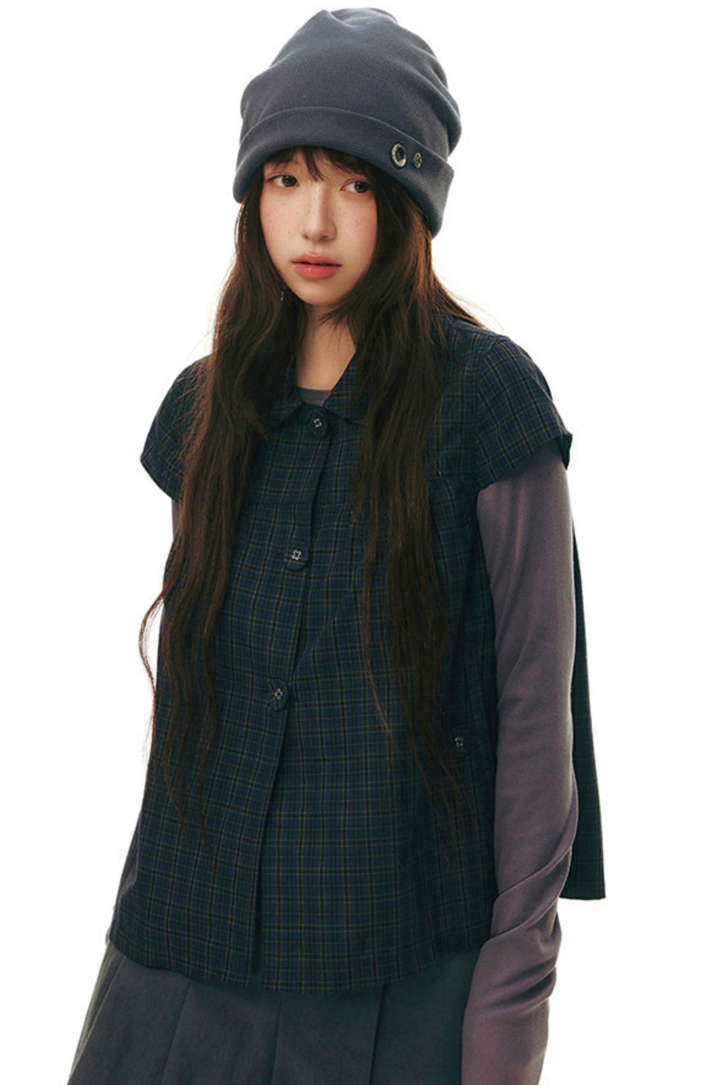 Doll Collar Flutter Sleeve Top