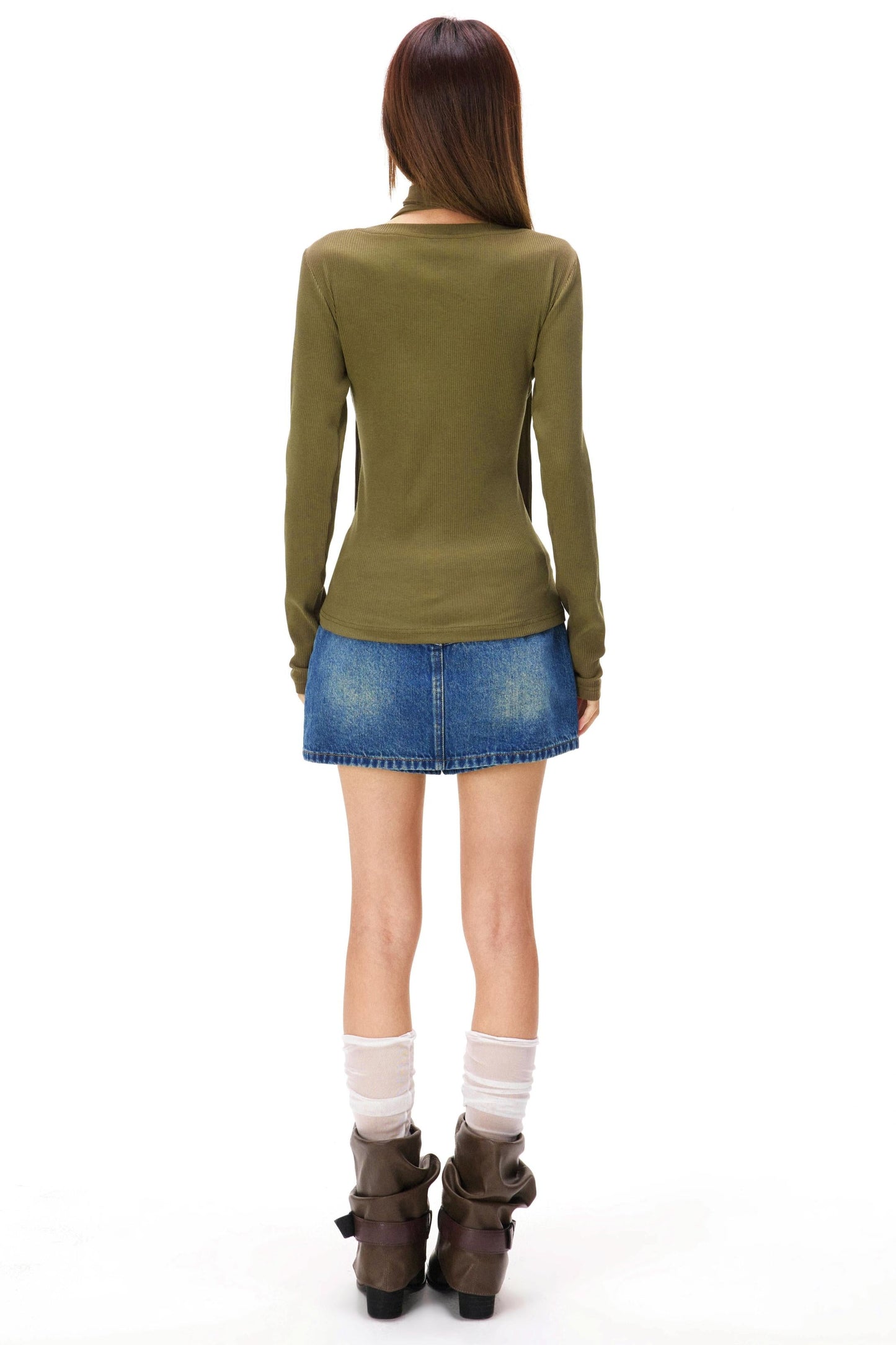Fine Ribbed Knit Cardigan