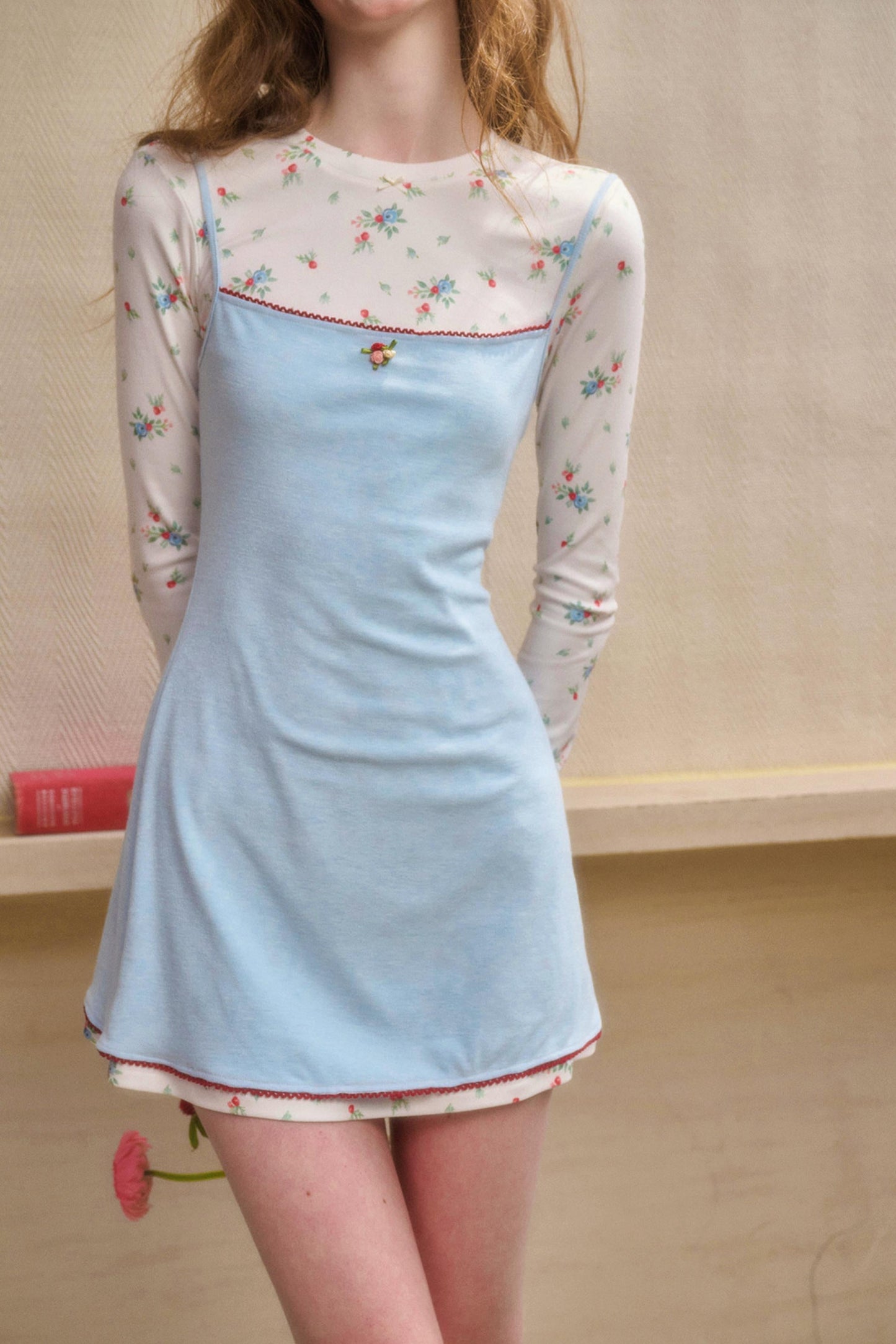 Baby A-line Flower Dress + Suspender Dress