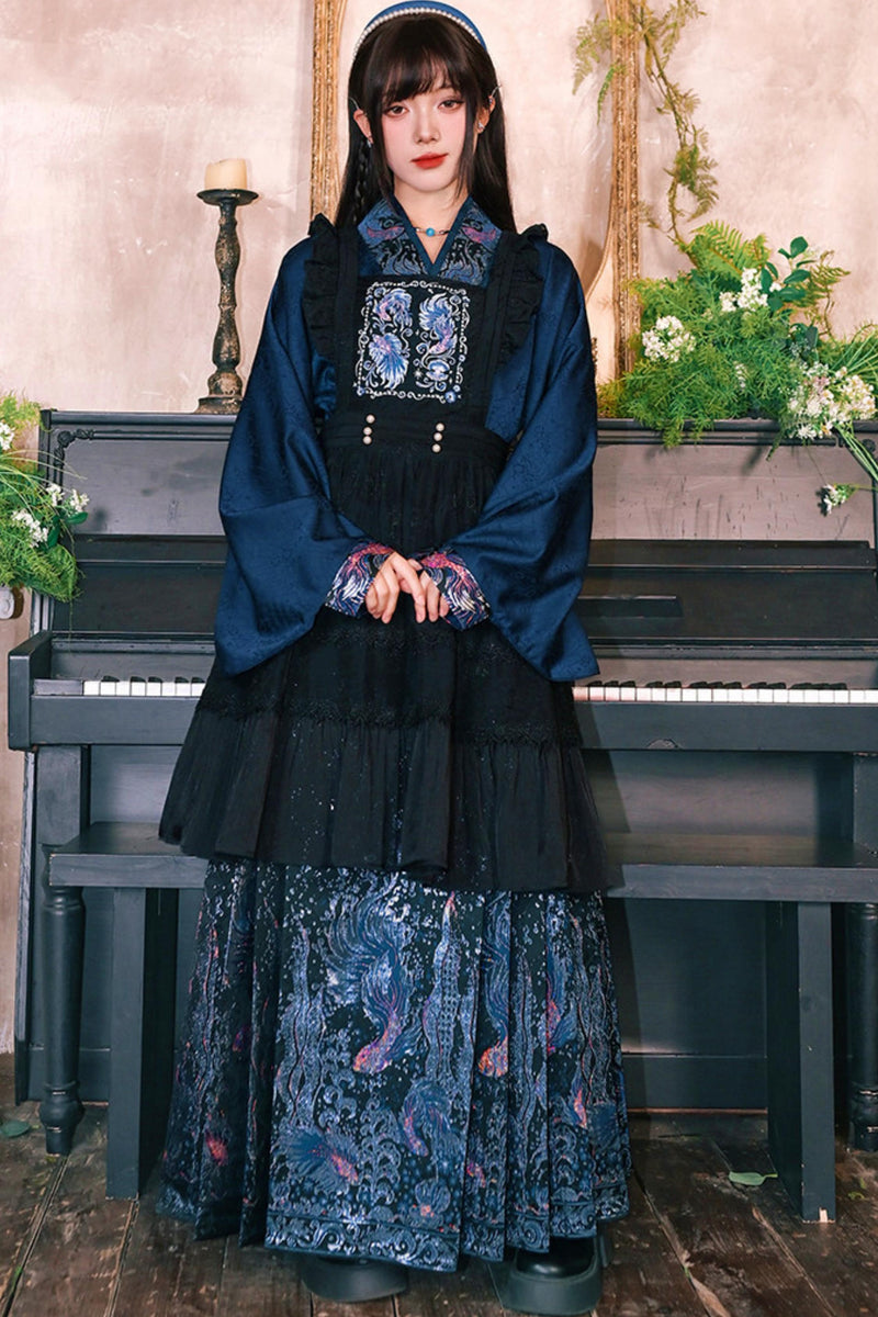 Gold Woven Hanfu Blouse