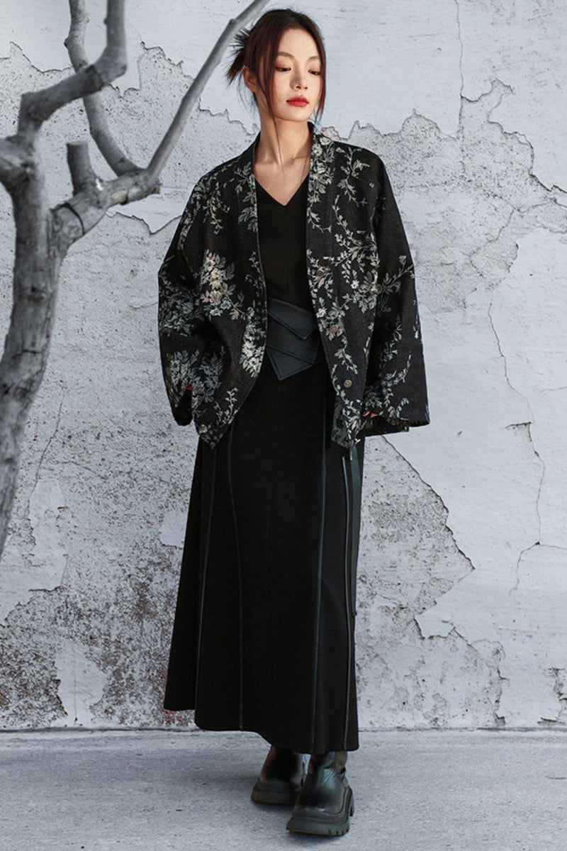 Knitted Leather Patchwork Dress