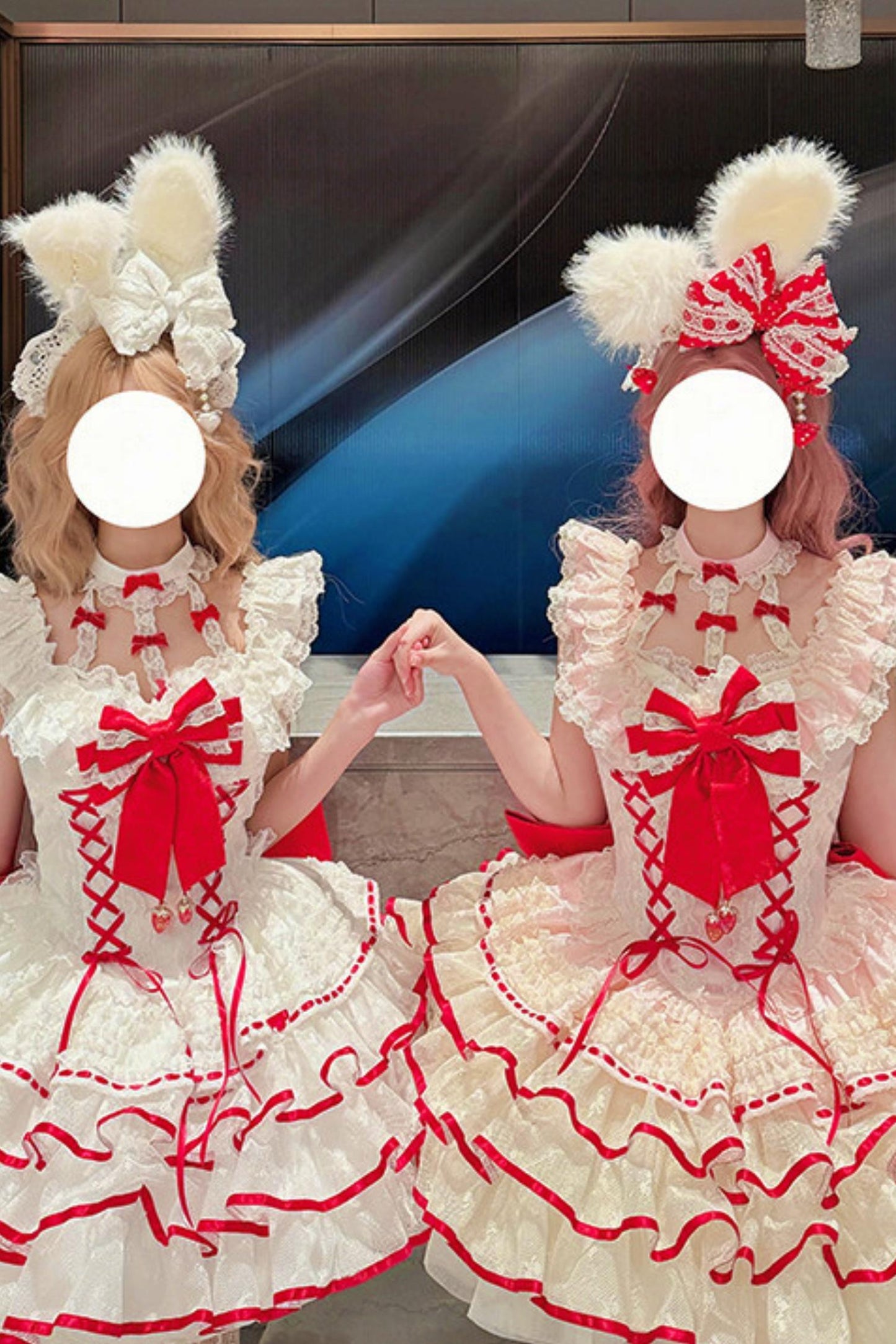 Cupid Strawberry Fairy Dress + Train Ribbon