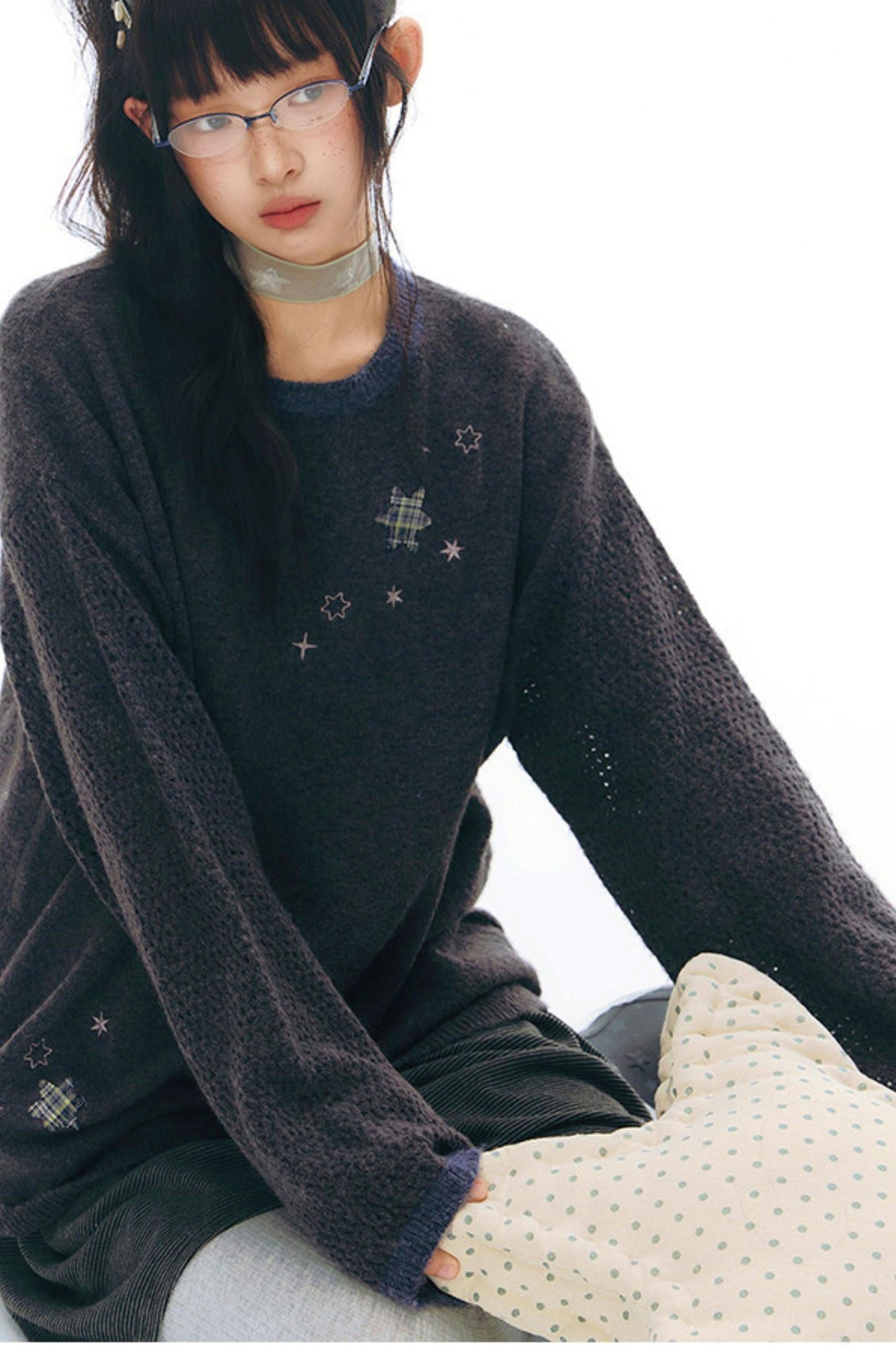 Six Point Star Knit Sweater