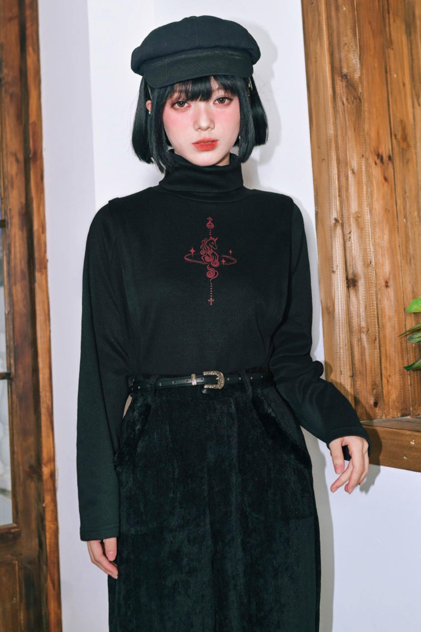 Unbride Chess High Neck Top
