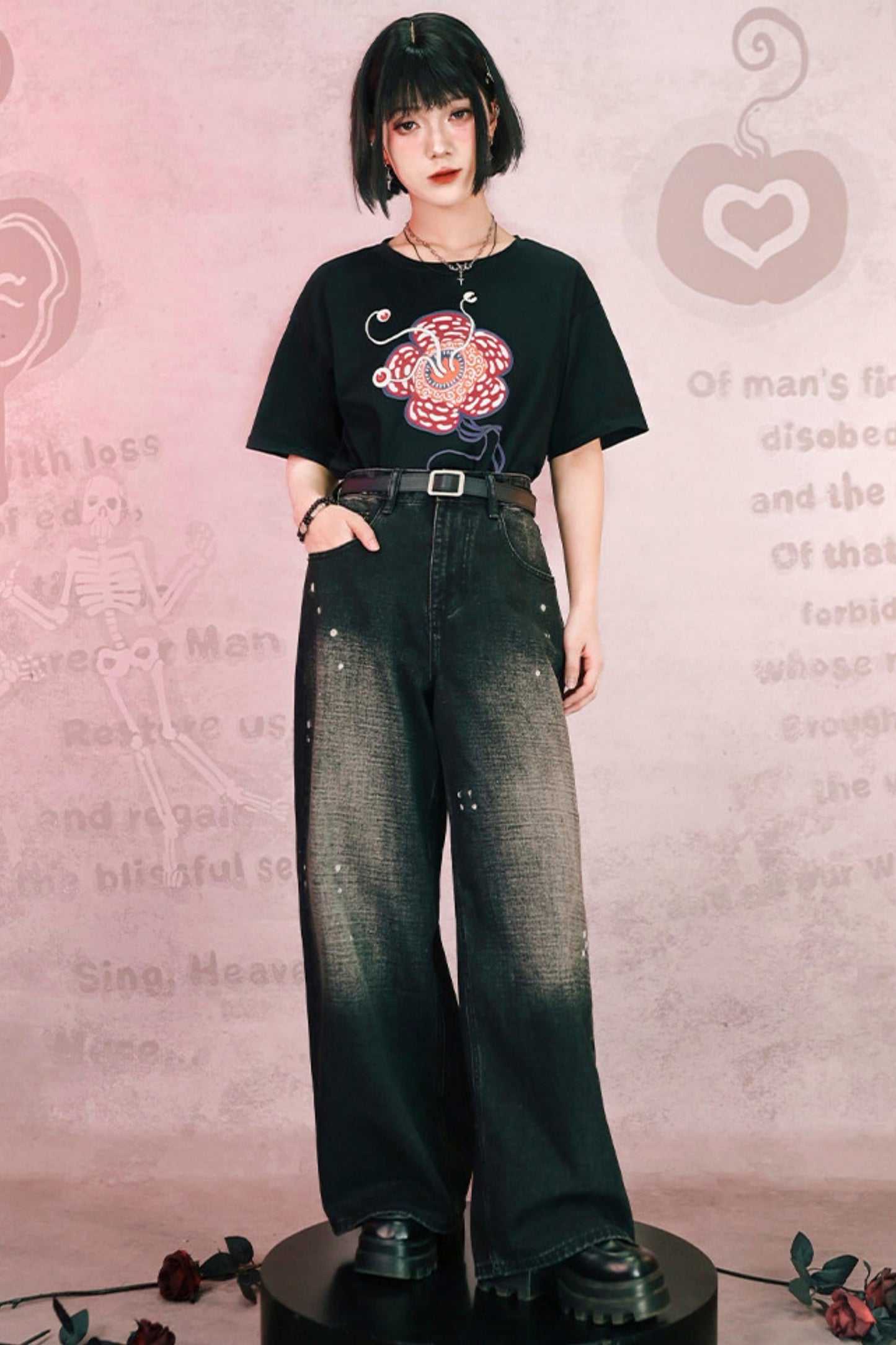 King Flower Cotton Top